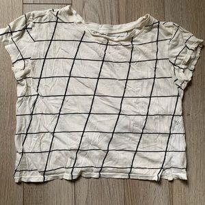 BDG Grid print T-shirt, cropped